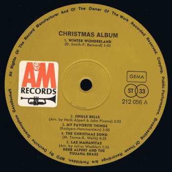 LP Herb Alpert & The Tijuana Brass: Christmas Album