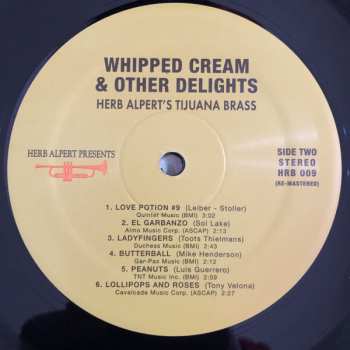 LP Herb Alpert & The Tijuana Brass: Whipped Cream & Other Delights