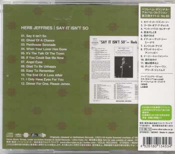 CD Herb Jeffries: Say It Isn't So LTD