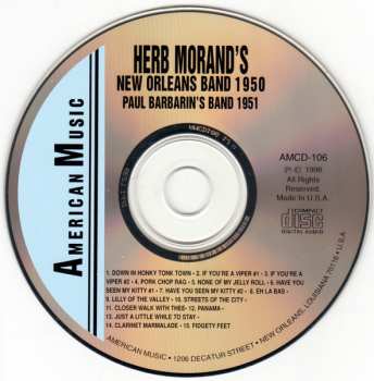 CD Paul Barbarin And His Jazz Band: 1950 - 1951
