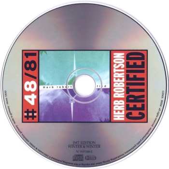 CD Herb Robertson: Certified