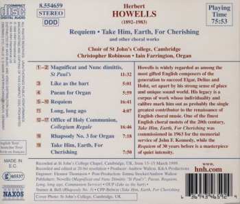 CD St. John's College Choir: Requiem • Take Him, Earth, For Cherishing (And Other Choral Works)