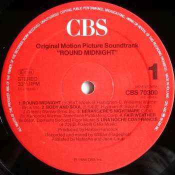 LP Herbie Hancock: Round Midnight (Original Motion Picture Soundtrack)