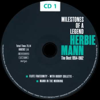 10CD/Doos Herbie Mann: Milestones Of A Legend - The Best 1954-1962