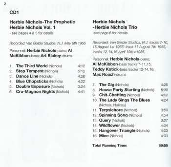 2CD Herbie Nichols: Four Classic Albums