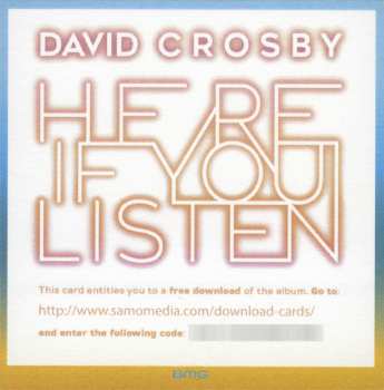 LP David Crosby: Here If You Listen