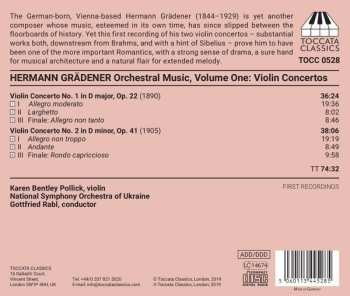 CD National Symphony Orchestra Of Ukraine: Orchestral Music, Volume One: Violin Concerto No. 1 In D Major, Op. 22; Violin Concerto No. 2 In D Minor, Op. 41