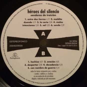LP/CD Héroes Del Silencio: Senderos De Traición