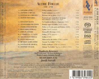 SACD Jordi Savall: Altre Follie (1500 - 1750)