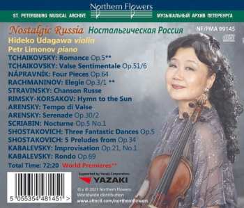 CD Hideko Udagawa: Nostalgic Russia For Violin And Piano