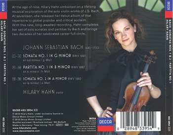 CD Johann Sebastian Bach: Sonatas 1 & 2, Partita 1 