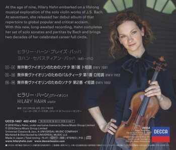 CD Johann Sebastian Bach: Sonatas 1 & 2, Partita 1 