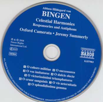 CD Hildegard Von Bingen: Celestial Harmonies • Responsories And Antiphons