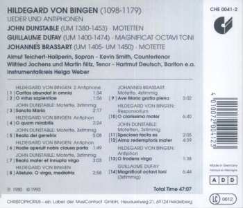 CD John Dunstable: Lieder Und Antiphonen / Motetten / Magnificat Octavi Toni