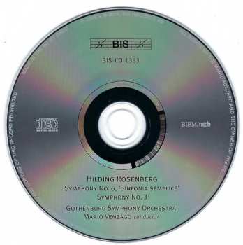 CD Göteborgs Symfoniker: Symphonies Nos 3 & 6 Semplice