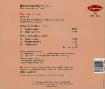 CD Hilding Rosenberg: Piano Concertos 1 & 2