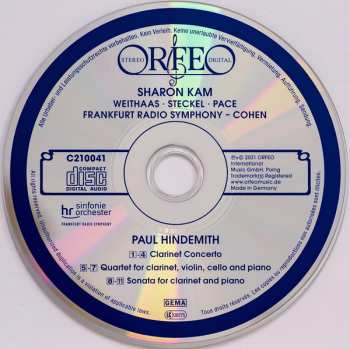 CD Antje Weithaas: Clarinet Concerto ∙ Clarinet Quartet ∙ Sonata