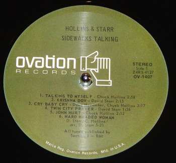 LP Hollins And Starr: Sidewalks Talking LTD