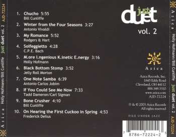 CD Bill Cunliffe: Just Duet Vol. 2