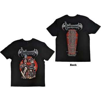 Merch Hollywood Vampires: Hollywood Vampires Unisex T-shirt: Caricatures (back Print) (small) S