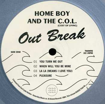 LP Home Boy And The C.O.L.: Out Break CLR | LTD