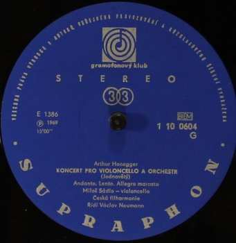 LP The Czech Philharmonic Orchestra: Violoncellové Koncerty