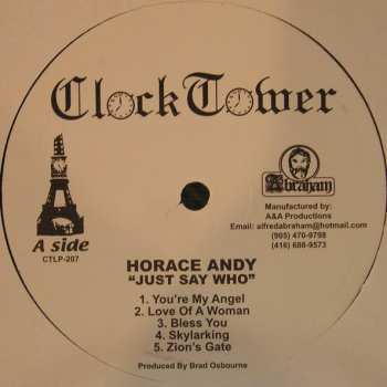 LP Horace Andy: Best Of Horace Andy Volume 1 - Just Say Who