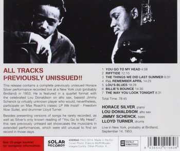 CD Lou Donaldson: Live In New York 1953