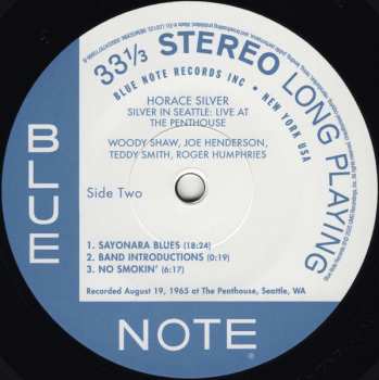LP Horace Silver: Silver In Seattle: Live At The Penthouse