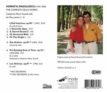 CD Horatiu Radulescu: The Complete Cello Works 
