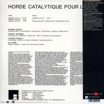 LP Horde Catalytique Pour La Fin: Gestation Sonore LTD