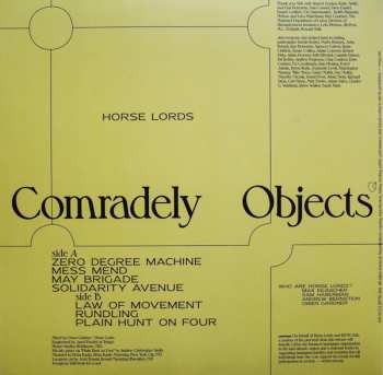 LP Horse Lords: Comradely Objects CLR | LTD