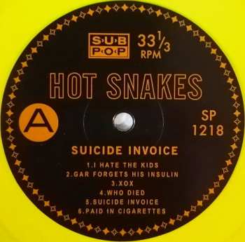 LP Hot Snakes: Suicide Invoice CLR