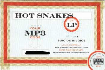 LP Hot Snakes: Suicide Invoice CLR