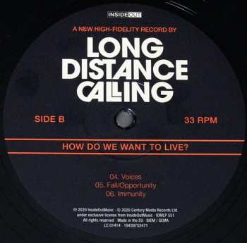 2LP/CD Long Distance Calling: How Do We Want To Live?