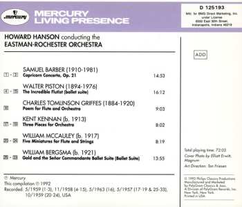 CD Howard Hanson: Howard Hanson Conducts Barber, Piston, Griffes & Others