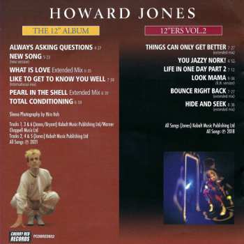 2CD Howard Jones: The 12" Album + 12"ers Vol.2 DLX
