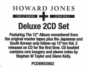 2CD Howard Jones: The 12" Album + 12"ers Vol.2 DLX