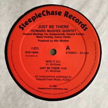 LP Howard McGhee Quintet: Just Be There