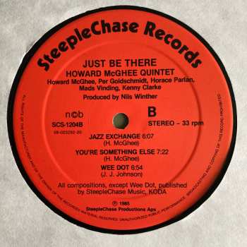 LP Howard McGhee Quintet: Just Be There