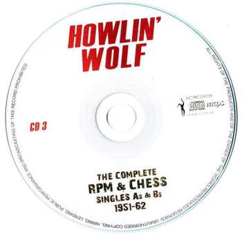 3CD Howlin' Wolf: The Complete RPM & Chess Singles As & Bs 1951-62
