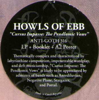LP Howls Of Ebb: Cursus Impasse: The Pendlomic Vows CLR | LTD