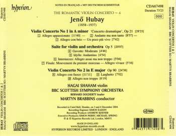 CD BBC Scottish Symphony Orchestra: Violin Concertos 1 & 2