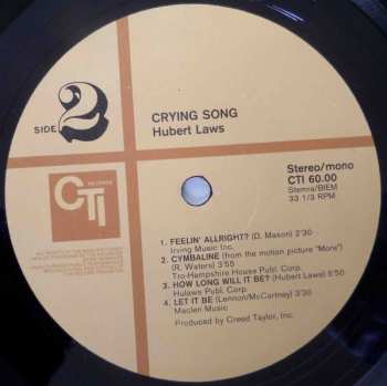 LP Hubert Laws: Crying Song