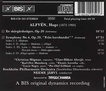 CD Neeme Järvi: En Skärgårdssägen, Op.20 / Symphony No.4, Op.39 'Från Havsbandet'