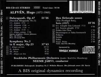 CD Neeme Järvi: Dala Rhapsody (Swedish Rhapsody No. 3) / Symphony No. 3 In E / Den Förlorade Sonen, Suite