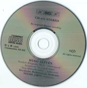 CD Neeme Järvi: Dala Rhapsody (Swedish Rhapsody No. 3) / Symphony No. 3 In E / Den Förlorade Sonen, Suite