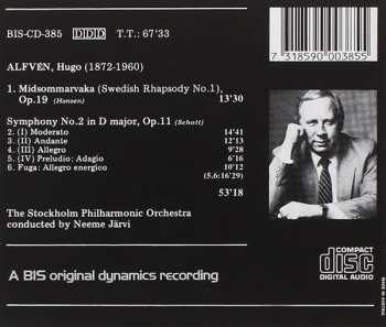 CD Neeme Järvi: Symphony No. 2 In D Major / Midsommarvaka (Swedish Rhapsody No.1)
