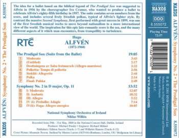 CD Hugo Alfvén: Symphony No. 2 In D Major, Op. 11, The Prodigal Son (Suite From The Ballet)