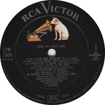 LP Hugo Winterhalter Orchestra: Wish You Were Here